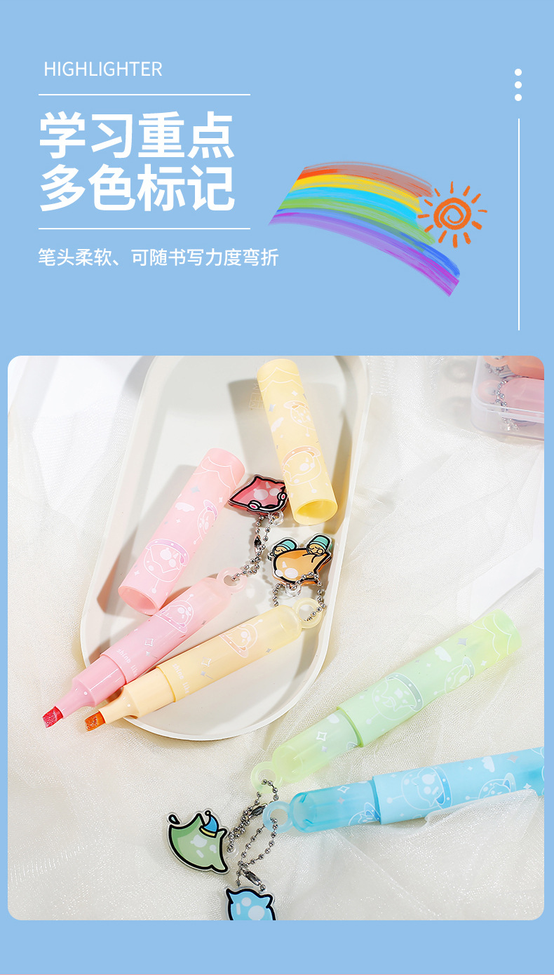 Blaster flash highlighter soft eye guard pen softhead sparkle pen estudiante marcadores destacados graffiti mano tienda highlighter fantasía star trip blaster flash highlighter flash highlighter pic 5