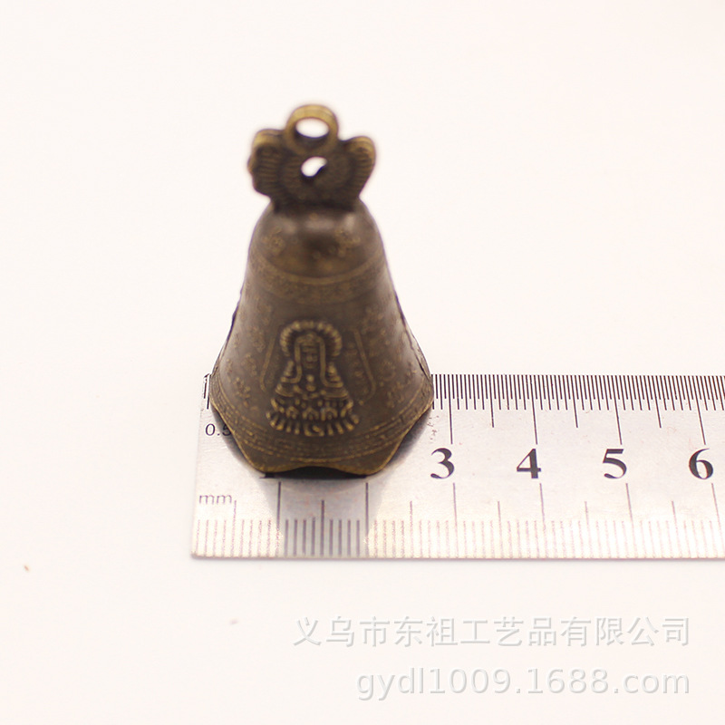 Ancient double dragon bells, Eight Immortals bells, Guanyin Buddhist scriptures relief, dragon bells, wind chimes, ancient green bells, golden bells, auspicious bell accessories and pendants pic 21