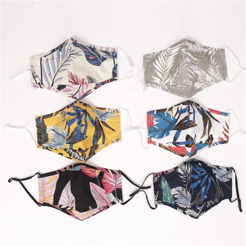 防尘防晒透气口罩 小碎花棉布口罩防粉尘棉布艺口罩厂家批发详情2