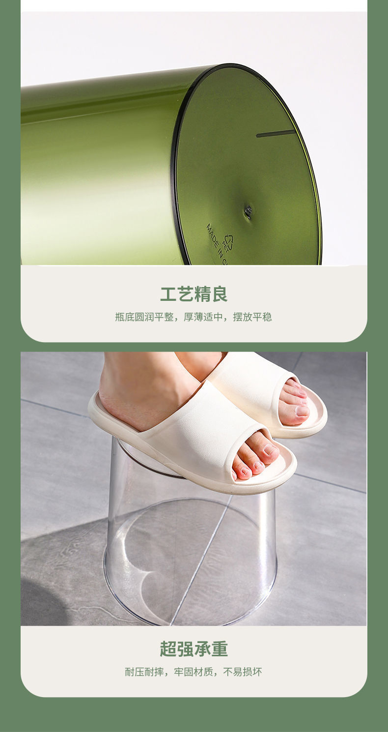 简约亚克力透明收纳桶醒花桶花店专用家用鲜花养花桶塑料高桶泡花详情4