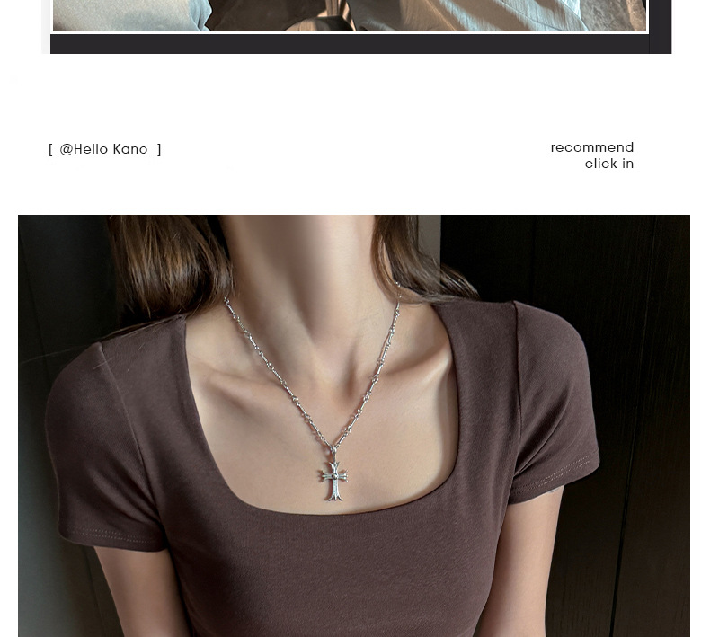 夏季纯棉方领辣妹正肩短袖t恤女式修身显瘦高级感韩系女装T恤上衣详情4