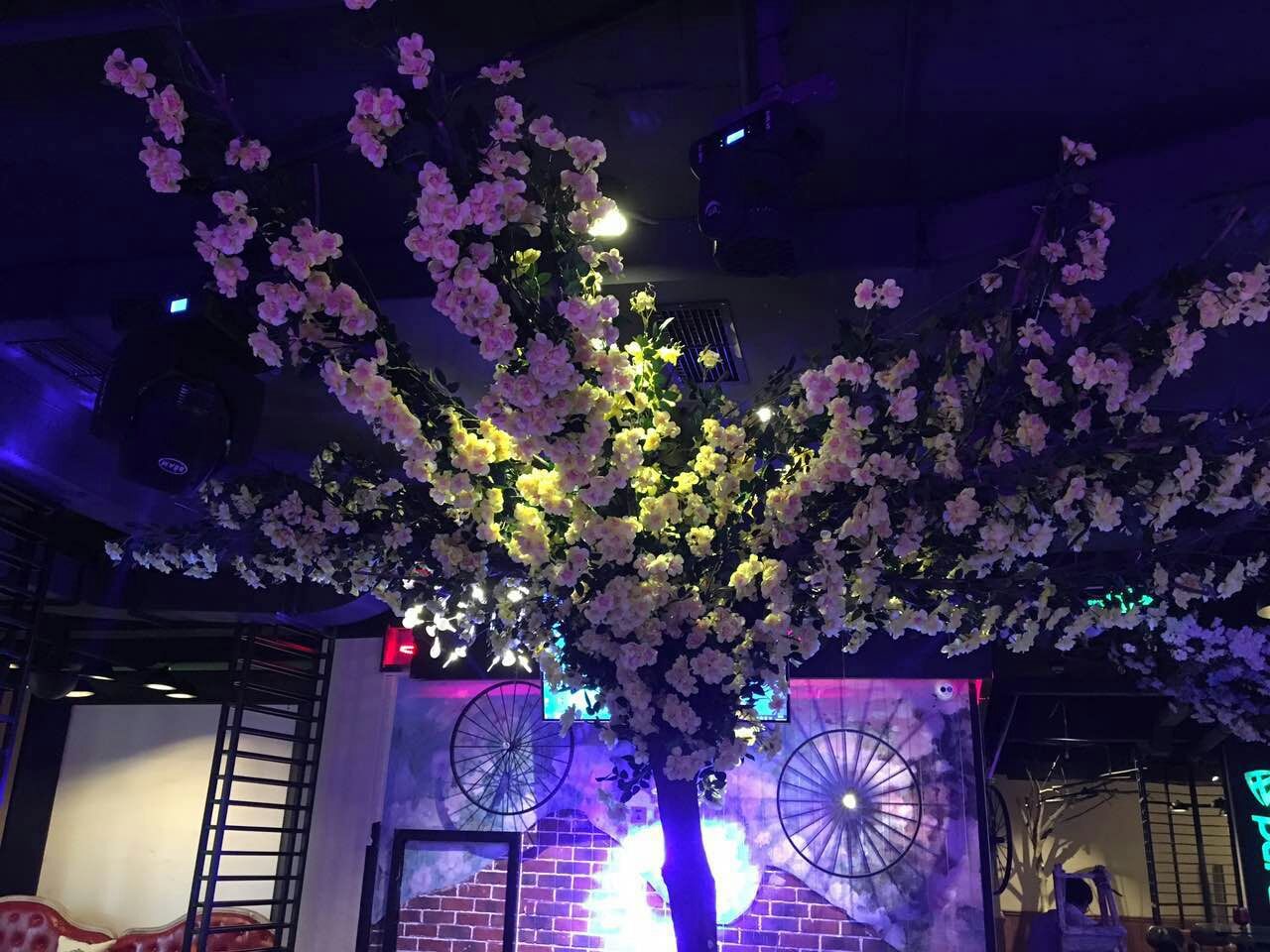 2-meter simulated extended rose flower strip, wedding decoration pipe, decorative flower, simulated vine, simulated flower, crape myrtle vine pic 18