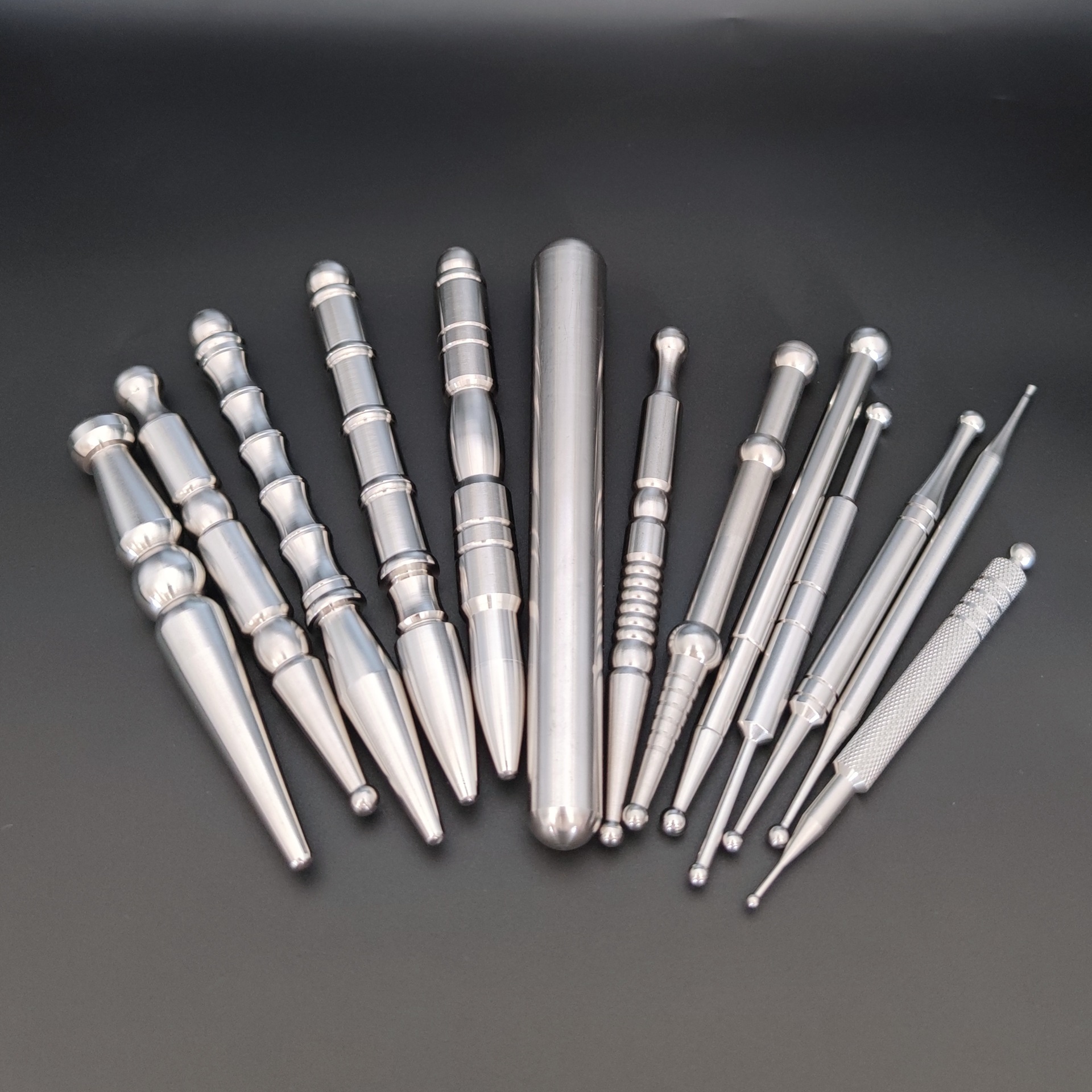 不锈钢面部按摩笔 全身穴位疏通拨筋棒 点穴经络棒 不锈钢按摩   棒详情5