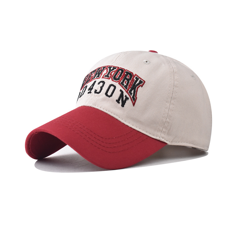 跨境新款棉大绣花NEW YORK棒球帽男女士个性鸭舌帽格子时尚帽子详情10