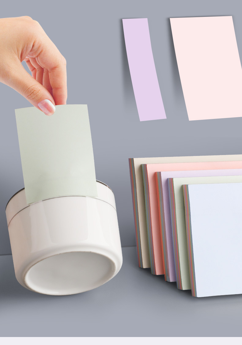 Wholesale of new colored sticky notes, long index stickers, office message notes, student cute N-time stickers pic 6