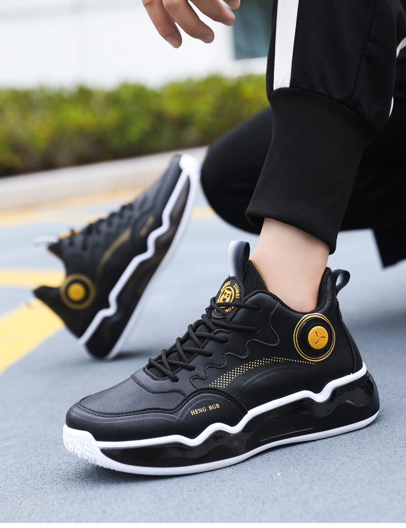 新款秋冬初中学生球鞋青少年跑步运动鞋男士潮流百搭运动篮球鞋详情16