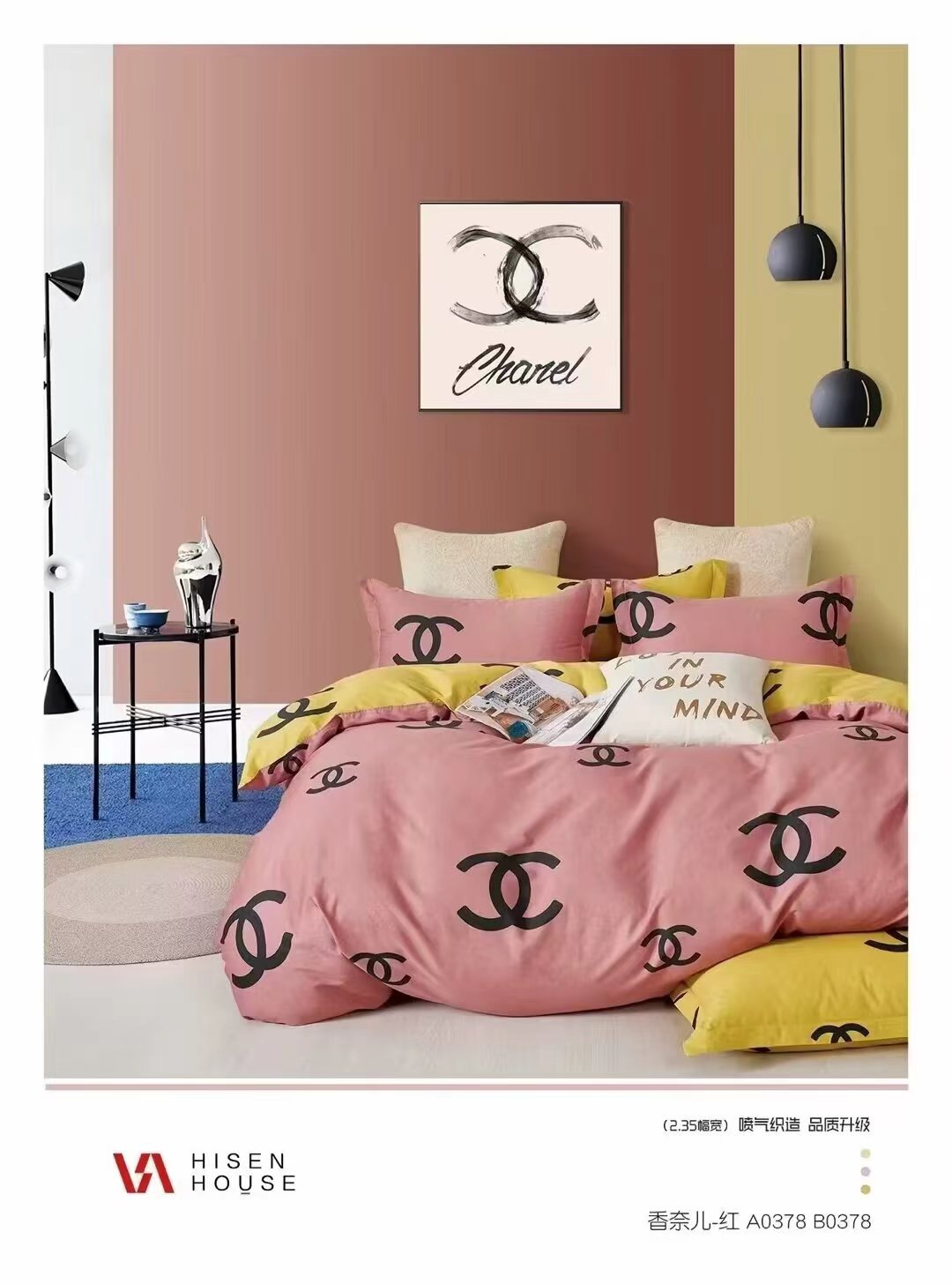 All-season all-cotton skin-friendly bedding, thickened bed sheets and quilt covers, fresh and clean pure cotton twill bed four-piece set pic 13