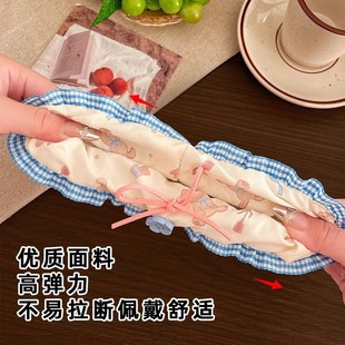 简约耐用橡皮筋女扎头发绳高弹力不伤发头绳发饰时尚马尾发圈头饰详情4