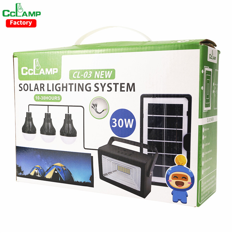 solar lighting system for mobile phone emergency charging camping pic 2