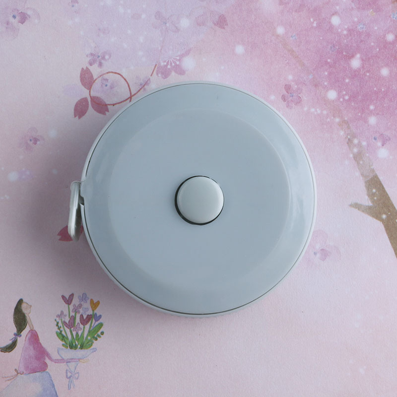 1.5-meter Nordic-style plastic mini tape measure, automatic telescopic inch measuring soft leather tape measure, foreign trade logo gift pic 6