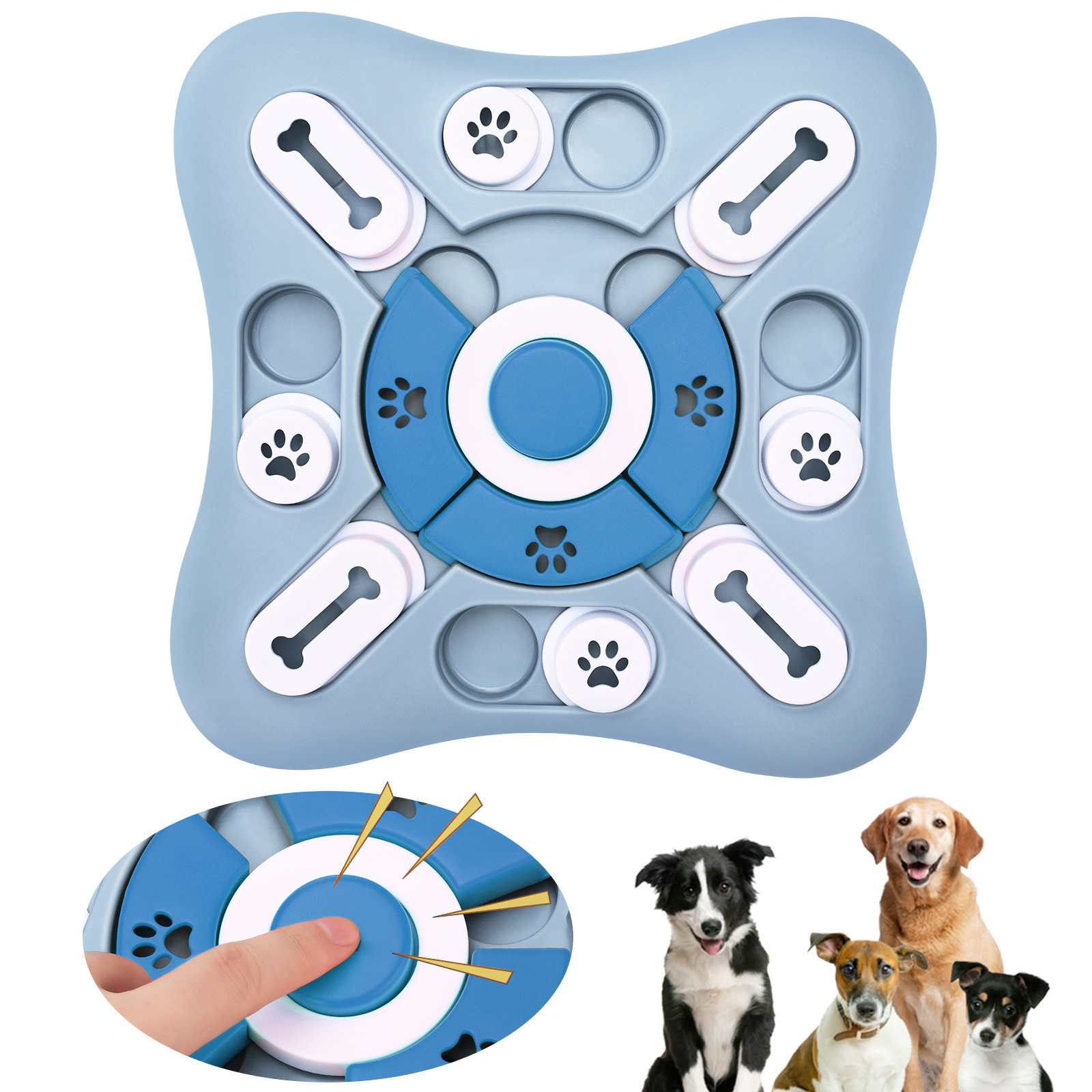 Pet educational toys, dog toys, Amazon bestsellers, cat and dog toys, slow food, missed food can speak pet toys pic 3