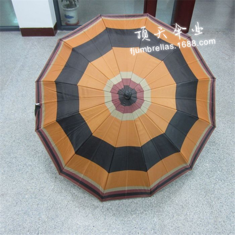 Customized 12K patterned Scottish checkered polka dot straight bone umbrellas for both domestic and foreign trade, Fujian Jinjiang umbrellas pic 19
