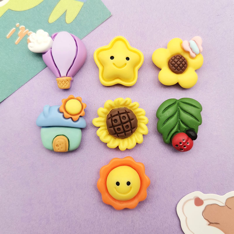 卡通星星太阳气球房屋diy树脂配件奶油胶手机壳头饰发夹水杯贴片详情1