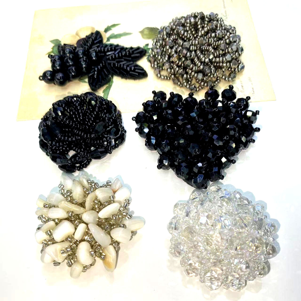 Cristales flores ropa zapatos sombreros tocados orejeras broches accesorios accesorios accesorios materiales vestidos calcetines accesorios accesorios pic 9