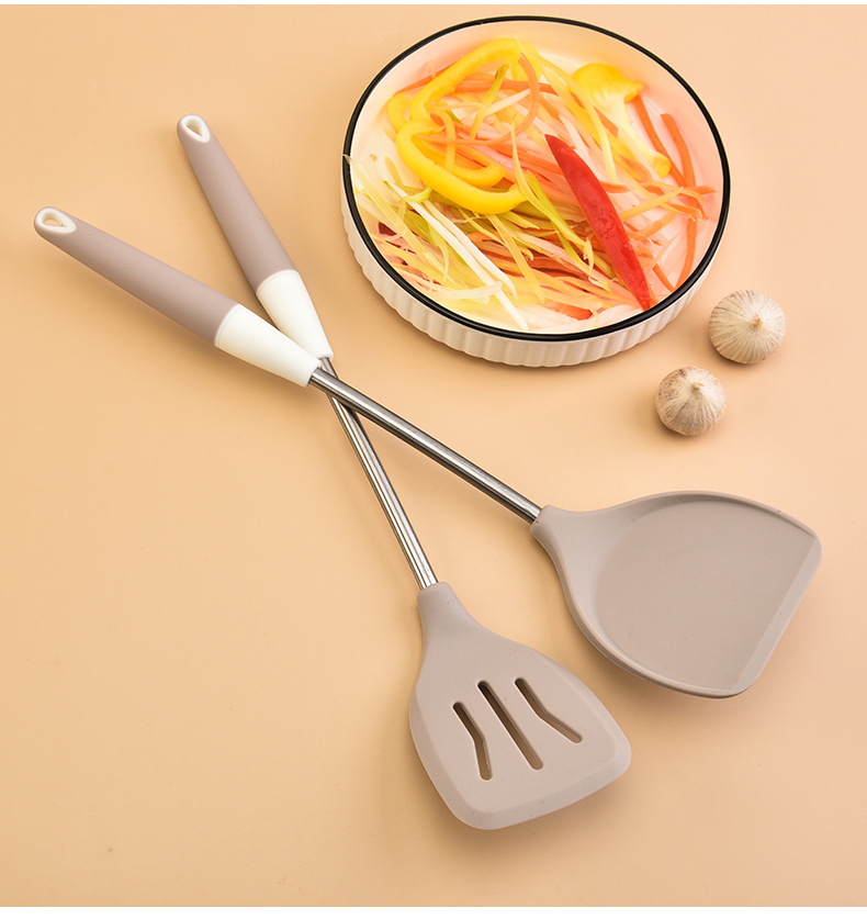 家用硅胶厨具4件套装厨房烹饪锅铲家用厨具炒菜铲子硅胶铲勺套装详情13