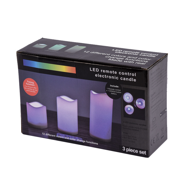 Wholesale creative led electronic candle lamps from the manufacturer, simulating 18-key intelligent remote control candles for wedding and home decoration pic 8