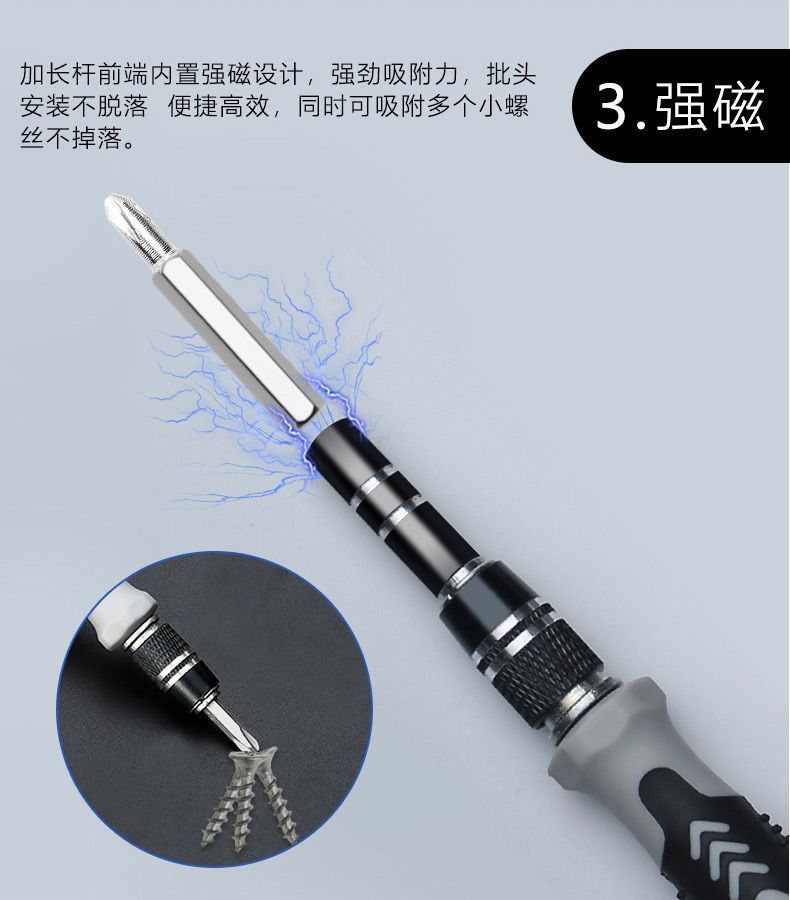 58-in-1 screwdriver set, a variety of household multi-functional screwdriver sets, precision tools for household disassembly and maintenance pic 7