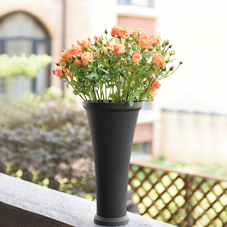 现代酒店装饰居家园艺花盆花盆摆件出口欧洲时尚花盆落地高款简约茏达森园艺51036型号详情5