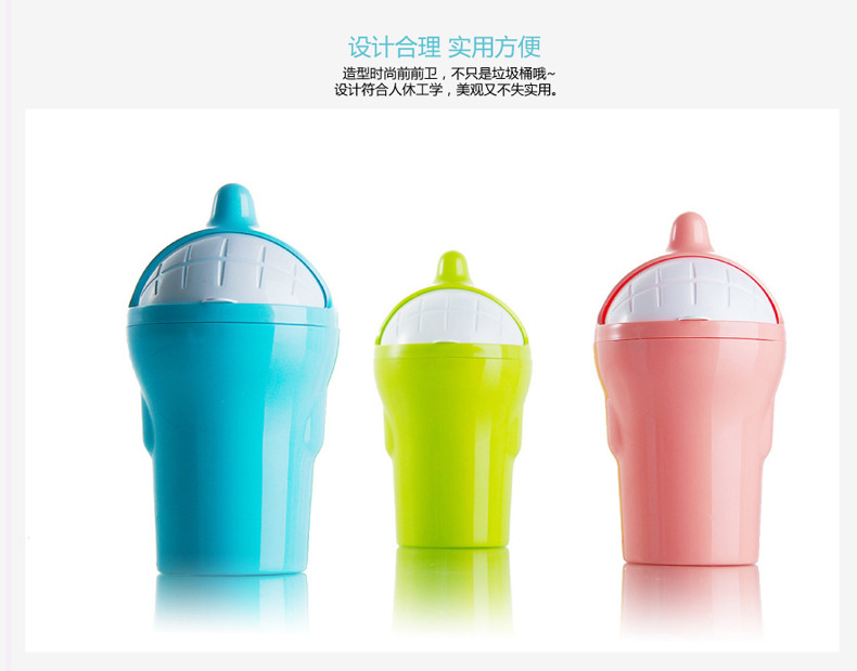 新款车载垃圾桶 车用海豚垃圾桶 迷你收纳桶收纳置物箱 车储物盒详情6