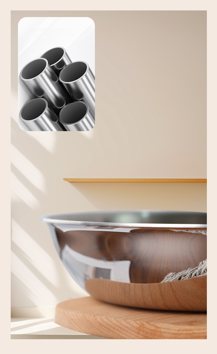 304 Three-layer steel frying pan, household safety, non-coated and non-stick, steak and egg frying pan, household flat pan, universal stove pic 10