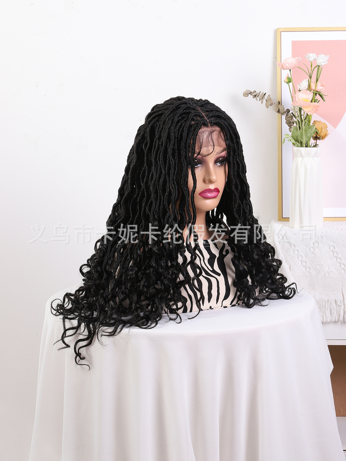 New European and American 360 lace wigs vendor, a hit black single-roll wig for women in Africa, New Look pic 8