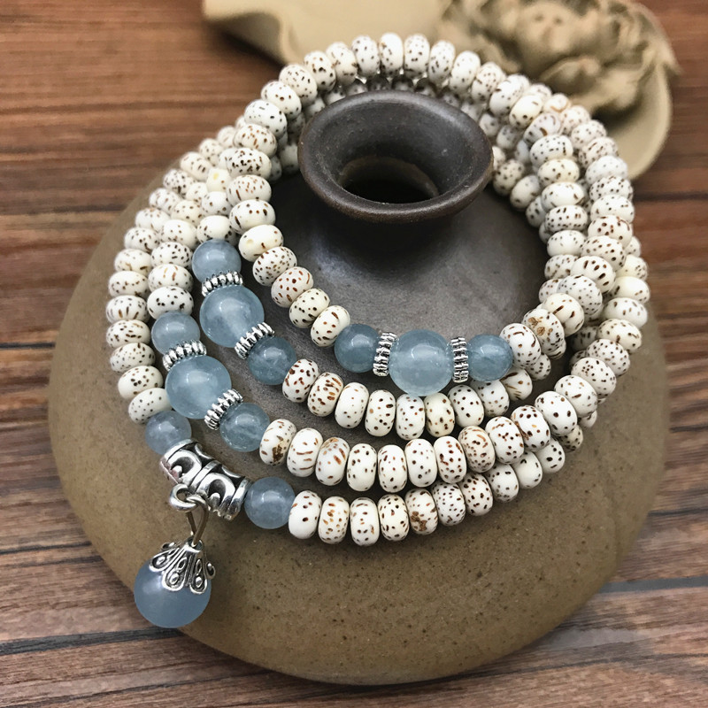 Hainan Mini Star and Moon Bodhi Bead Bead Bracelet 3*5 dry-ground high-density multi-circle Bodhi seed cultural Play bracelet accessory pic 11
