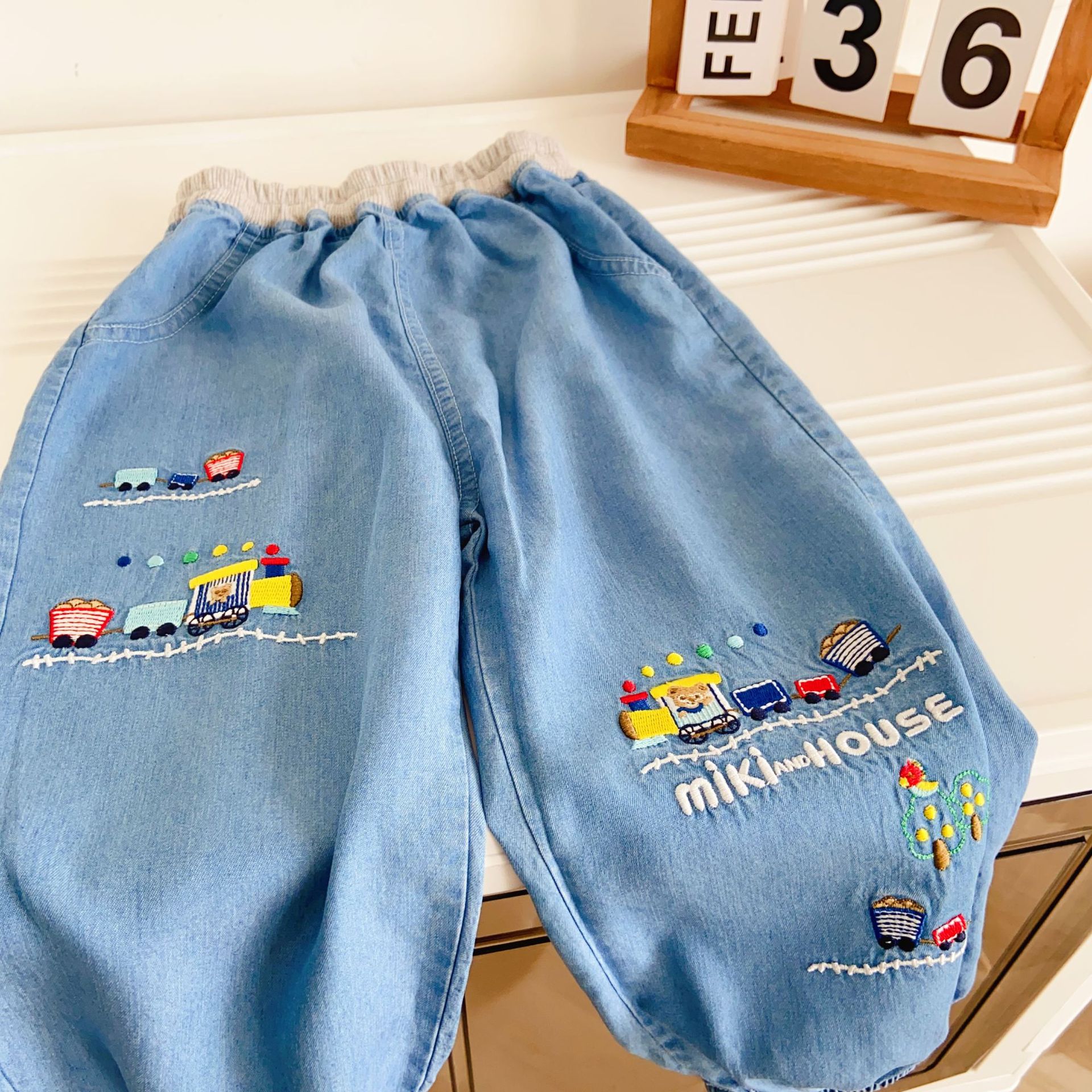 儿童短袖T恤日系Miki夏季薄款2025年女童短袖批发中小童外贸童装详情2