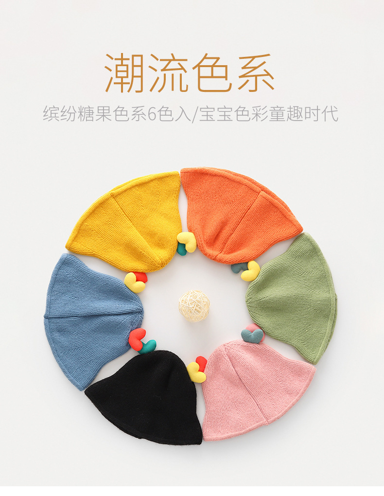 婴儿宝宝帽子防飞沫防护帽秋冬季毛线男童女童儿童隔离遮脸面罩冬详情4