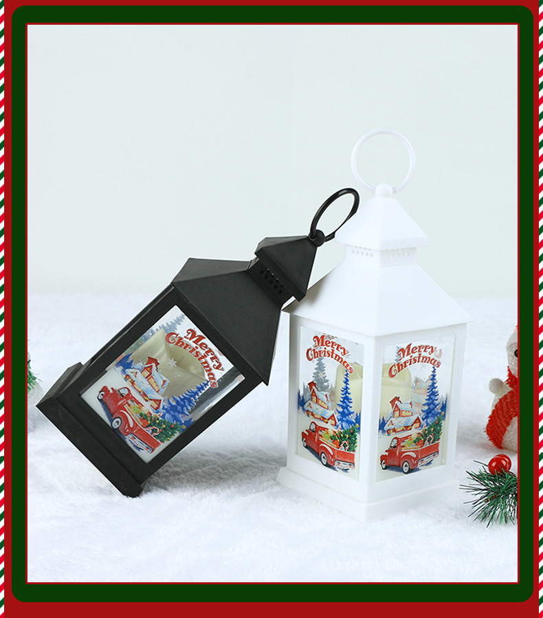 Wholesale of new Christmas wind lantern ornaments and small wind lantern pendants for Christmas arches pic 4