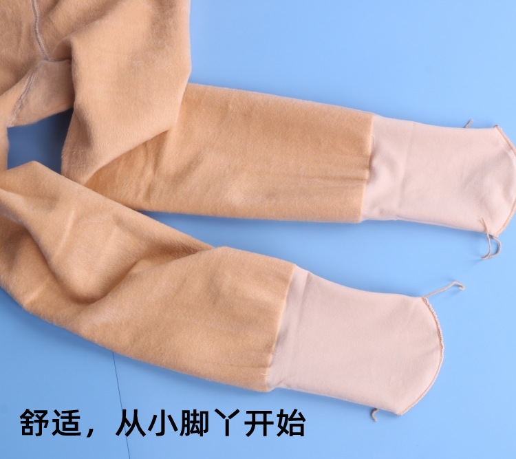 儿童跳舞袜白色加绒加厚秋冬季小女孩舞蹈袜宝宝丝袜女童连裤袜子详情4