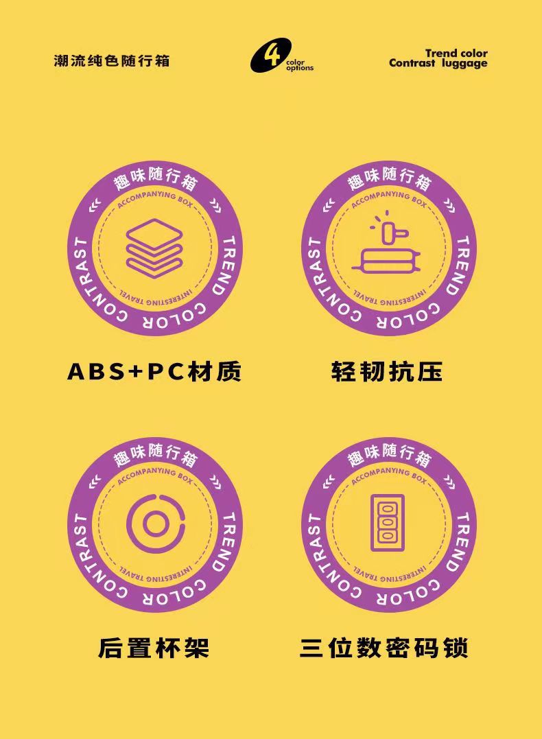 New luggage, swivel wheel handle suitcase, leather case, fashionable travel case for boys and girls, large-capacity password case pic 4