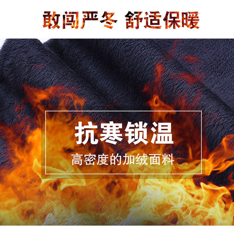 加绒牛仔裤女2024秋冬水泥灰大码胖mm美式复古马蹄裤高腰微喇叭裤详情4