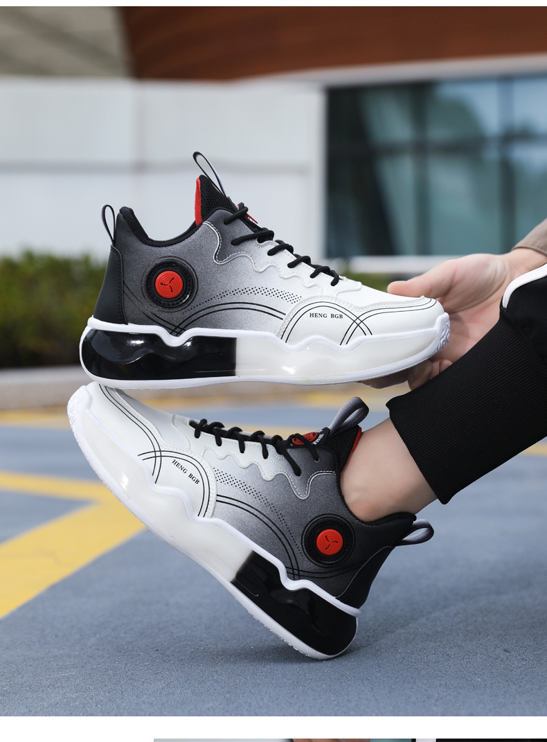 新款秋冬初中学生球鞋青少年跑步运动鞋男士潮流百搭运动篮球鞋详情24