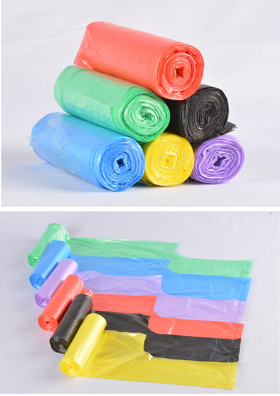 Colored garbage bags, household, hotel and guesthouse, daily disposable garbage bags, black vest, hand-held garbage bags pic 11