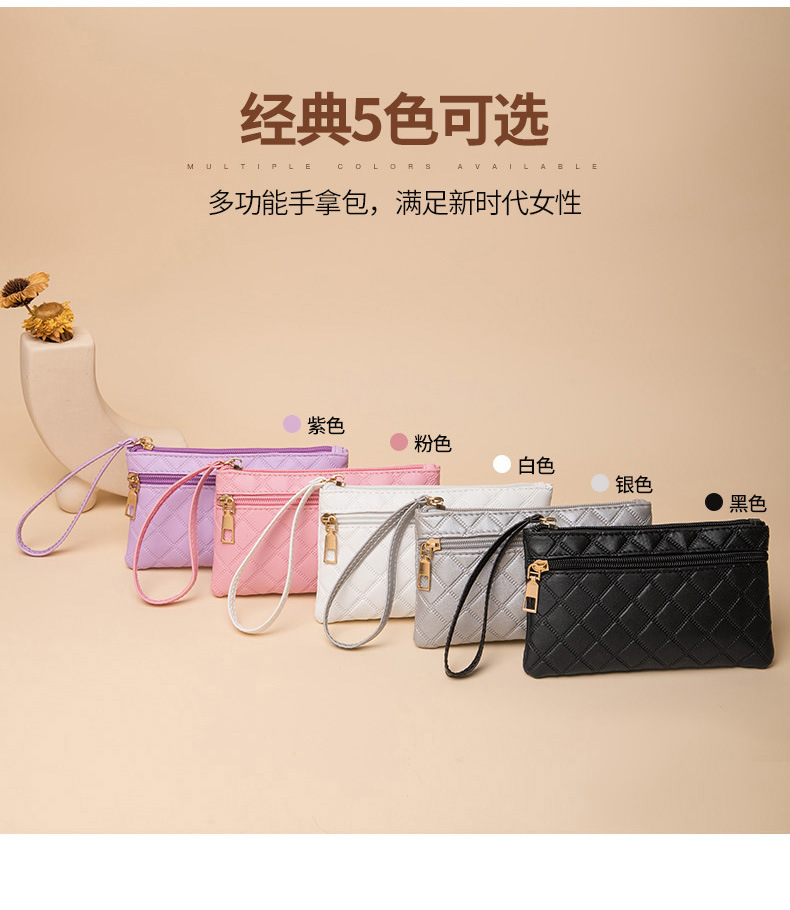 手腕式钱包长高级感气质手拿包双层手机小包大容量零钱收纳包卡包详情2