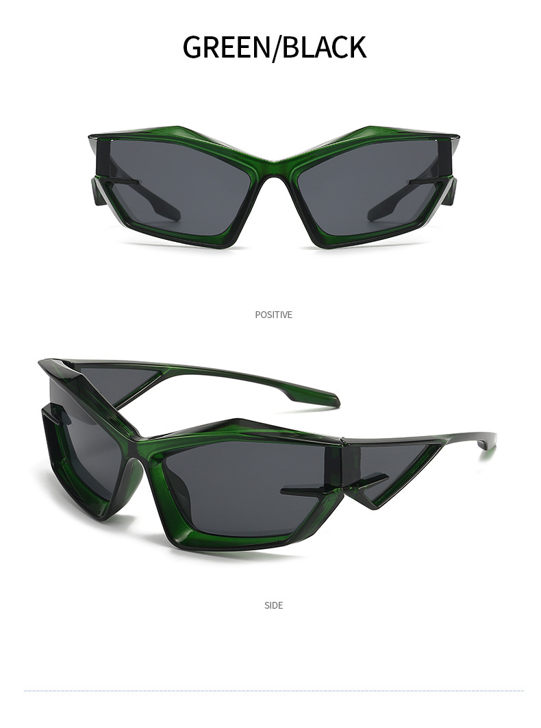 2022 New European and American futuristic tech sunglasses Y2K street style fashion show sunglasses, cross-border heterosexual sunglasses pic 16