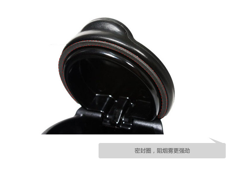 Car ashtray, automotive ashtray with LED light, creative night light, high-temperature resistant 4S, universal ashtray with lid pic 6