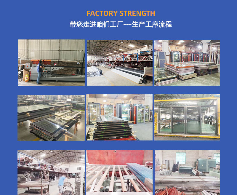 Supplying narrow-frame aluminum alloy swing doors in stock, kitchen glass, bathroom doors, bedroom, toilet doors, and bathroom doors factory pic 17