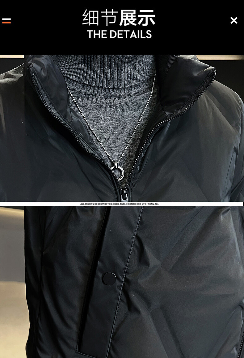 轻薄羽绒服男款高端短款冬季大码立领灰鸭绒外套男士新款潮牌男装详情17