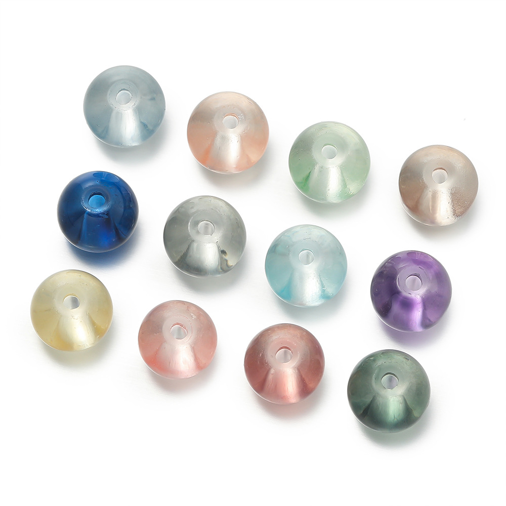 8mm glass beads, transparent crystal beads, round beads, loose beads, diy accessories, high-transparency glass beads, hand-strung beads and matching beads pic 23