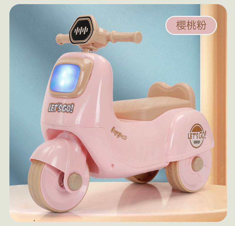 新款卡通儿童三轮车1-3岁男女宝宝可坐摩托车造型三轮防侧翻童车详情17