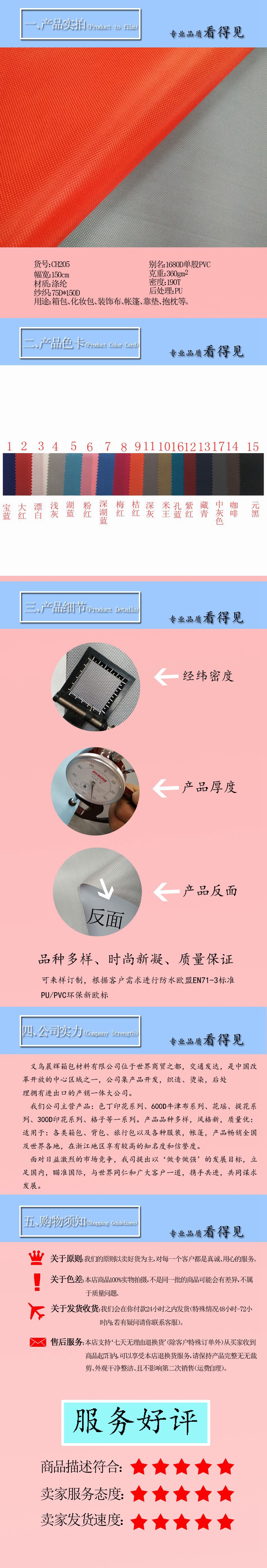 1680D single-strand PVC black polyester Oxford fabric for luggage, handbags and handle cases pic 1