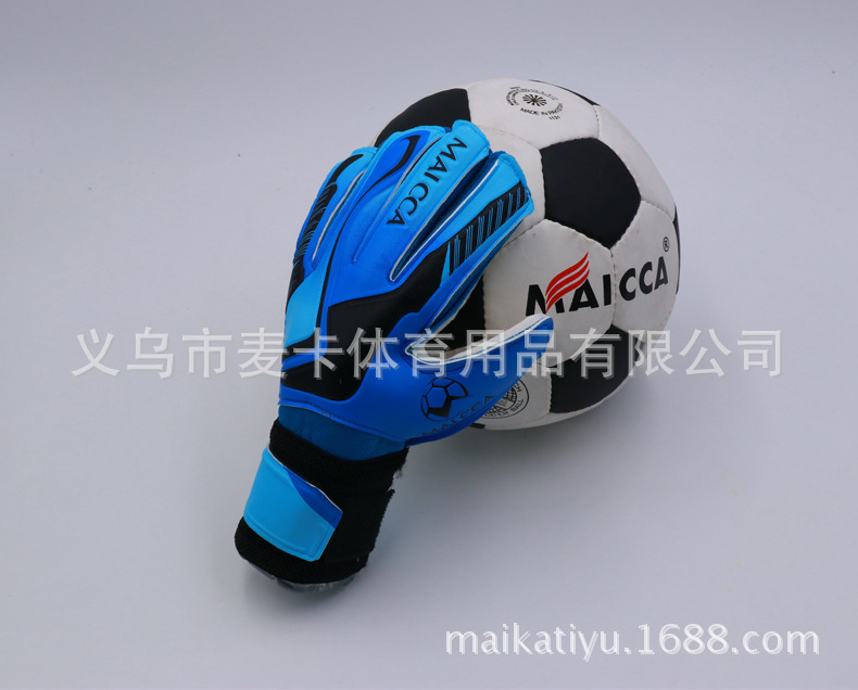 足球守门员龙门门将手套 加厚耐磨防滑守门员手套 带护指乳胶手套详情9