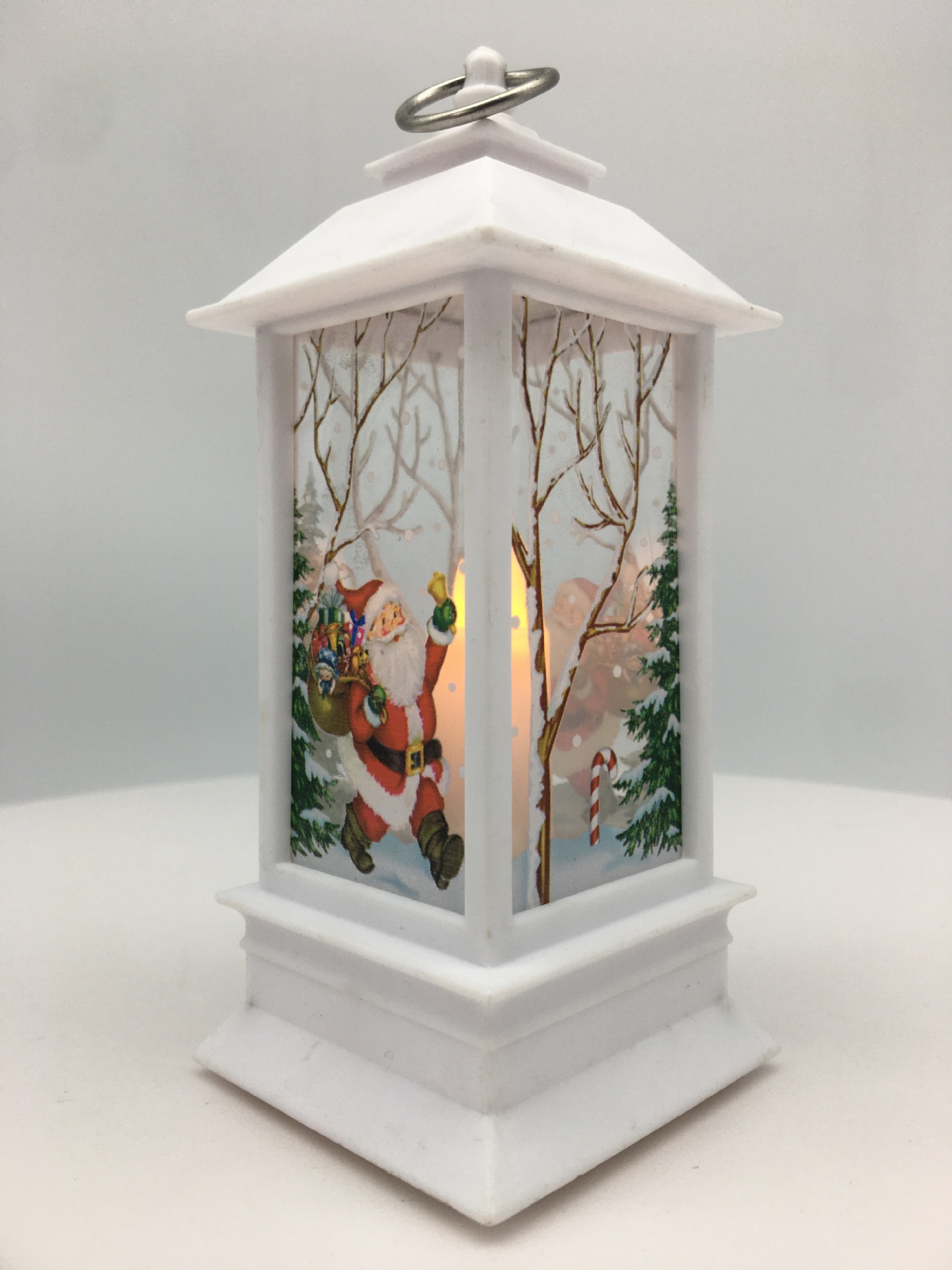 2021 New retro small square wind lamp, Christmas gift and handicraft, night light, LED snowman for the elderly, decorative lamp pic 11