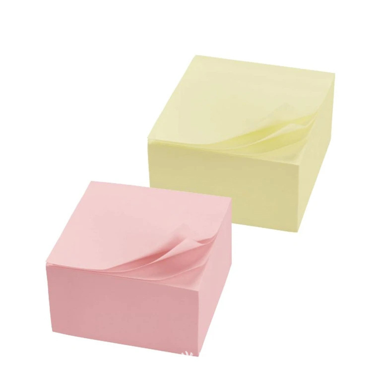 Wholesale thickened square bricks self-adhesive notes for N times, blank tear-off sticky notes, 500 sticky notes available, customizable colors pic 15