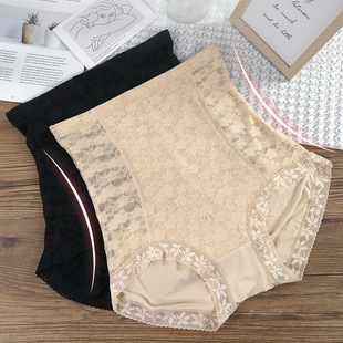 极简主义纯色纯棉全棉螺纹条纹少女内裤 无痕舒适透气中腰三角裤详情9