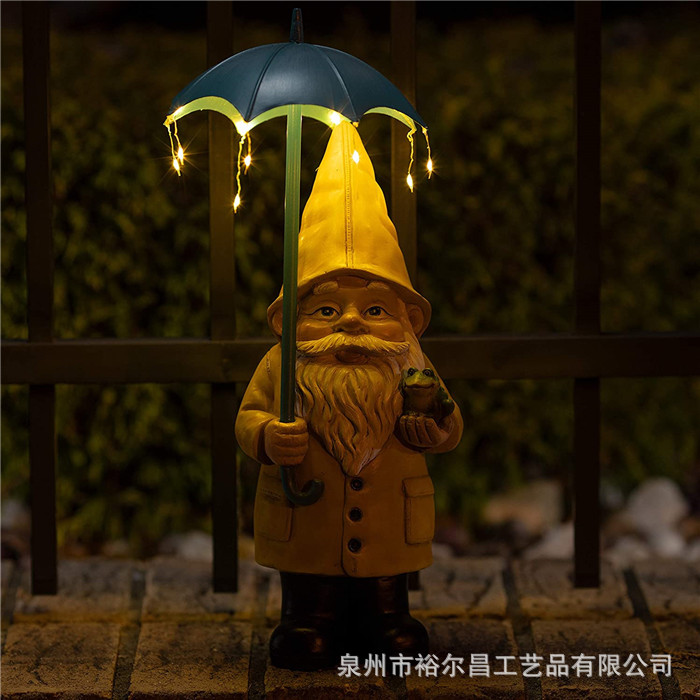 Owl rain gauge outdoor small statue Rain level gauge lawn courtyard garden decoration resin rainproof little dwarf pic 6