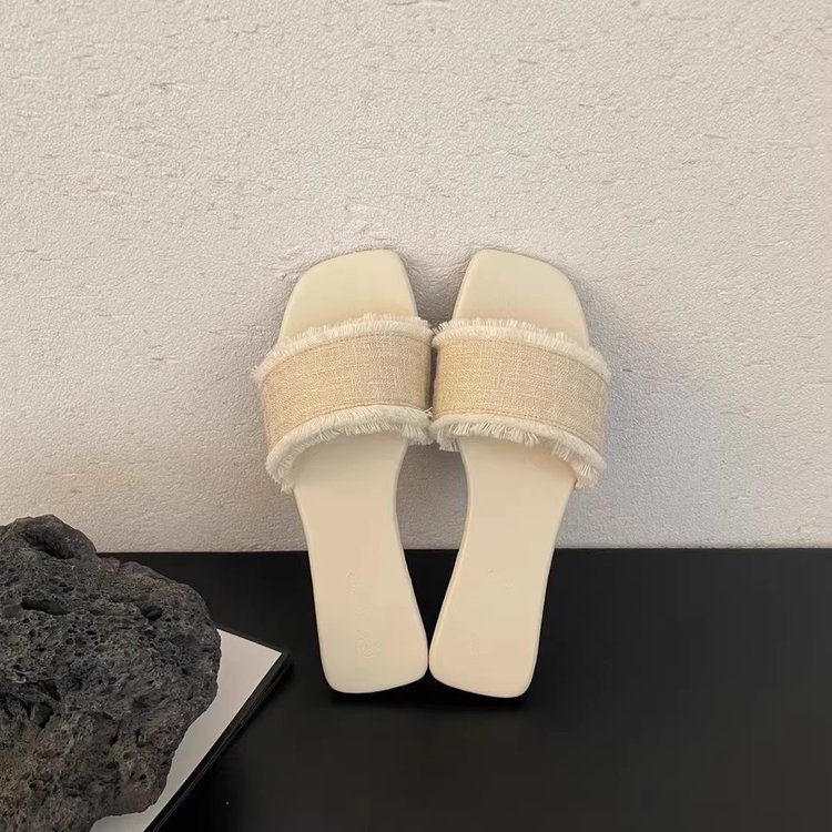 Fairy-like summer retro style, cross-belt Roman shoes, beach shoes, soft-soled open-toe one-shoulder strap sandals for women pic 4