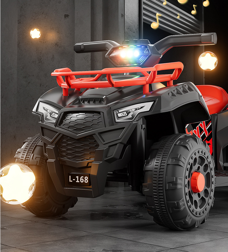 新款儿童电动摩托沙滩车四轮车男女宝宝电动玩具车可坐人充电童车详情10