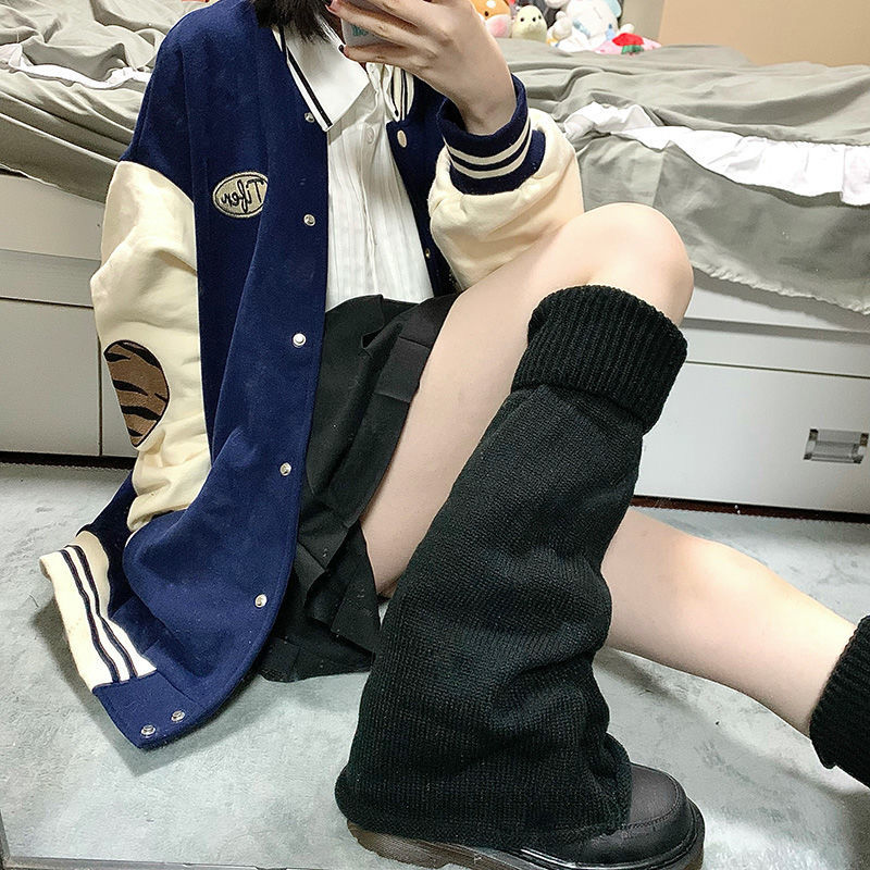 Korean-style trendy long socks, Japanese-style knitted leg warmers, pile socks, soft girls, subculture sock girls, Harajuku slimming socks are in high demand pic 39